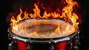Flaming Snare Drum
