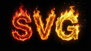 Flaming SVG Logo