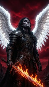 Flaming Sword Dark Angel