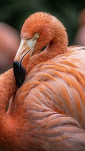 Flamingo Feather Portrait