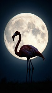 Flamingo Full Moon