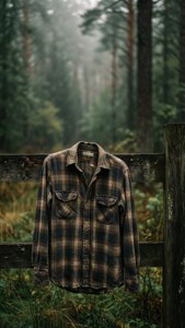 Flannel on Fence