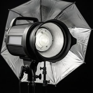 Flash Head Monochrome Close-Up