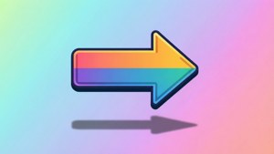 Flat Colorful Arrow