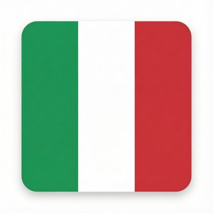Flat Italian Flag Icon