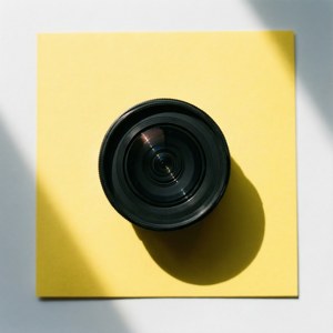 Flat Lay Camera Lens