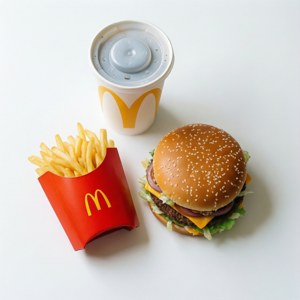 Flat Lay McDonald's Meal