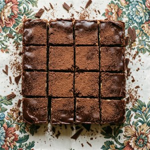 Flat Lay Nanaimo Bar Squares