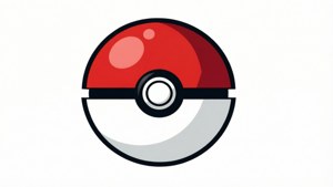 Flat Minimal Pokeball