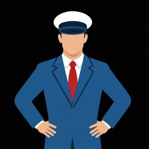 Flat Vector Captain
