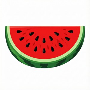 Flat Watermelon Slice