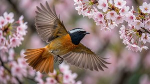 Flight Among Blossoms