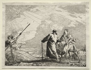 Flight into Egypt:  The Holy Family Arriving at the Bank of the River