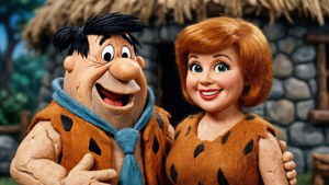 Flintstone Family Portrait