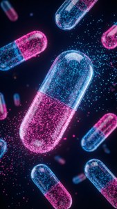 Floating Capsules Abstract