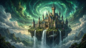 Floating Castle Green Nebula