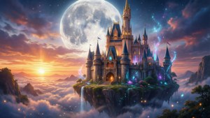 Floating Castle Moon