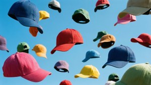 Floating Colorful Caps