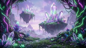 Floating Crystal Islands
