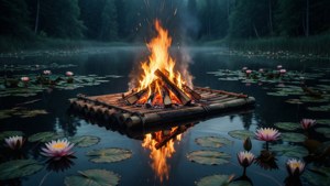 Floating Fire Raft