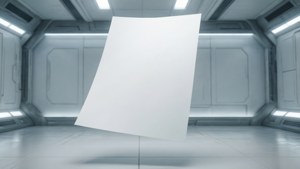 Floating Futuristic Poster