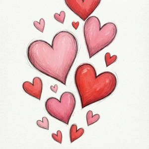 Floating Hearts February