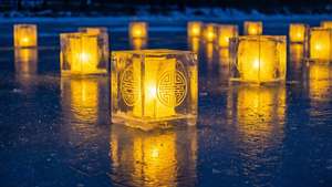 Floating Ice Lanterns