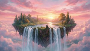 Floating Island Sunset