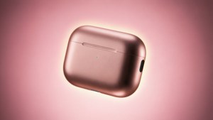 Floating Rose Gold AirPods