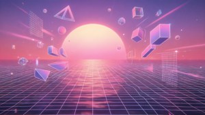 Floating Shapes Sunset