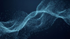 Floating Slate Blue Particles