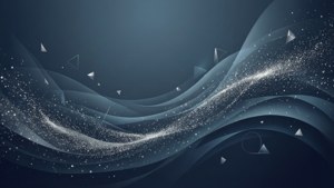 Floating Slate Blue Particles