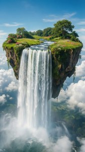 Floating Waterfall Isle