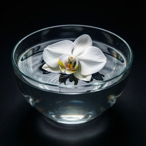 Floating White Orchid