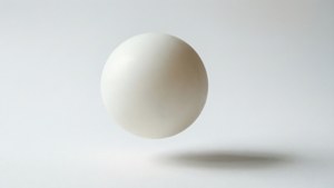 Floating White Sphere