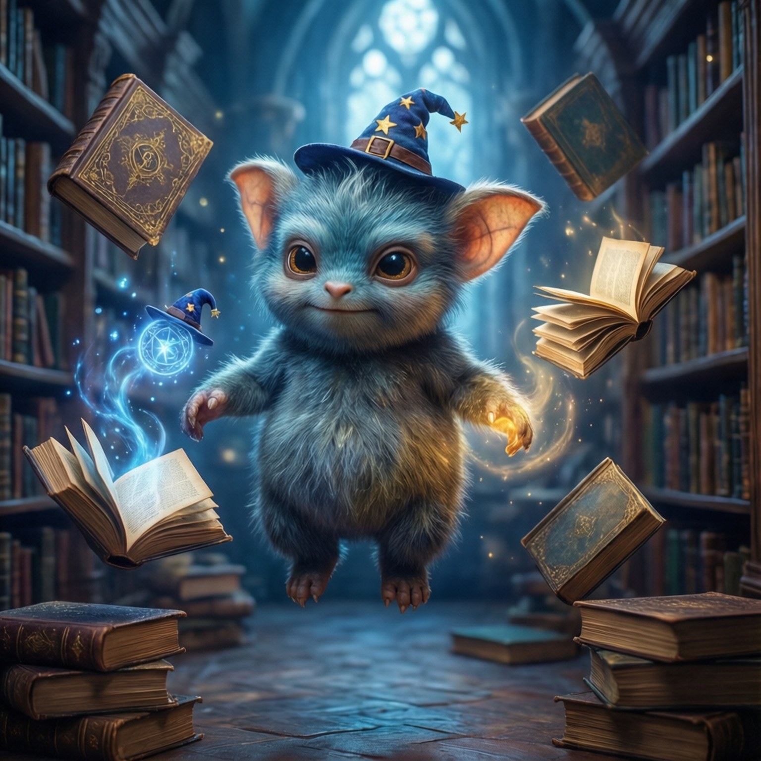 Floating Wizard by Wallpapers.art Studio