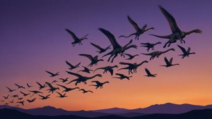 Flock at Twilight