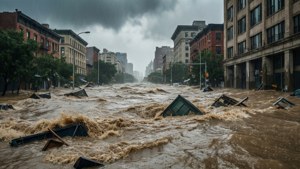 Flooding River Power