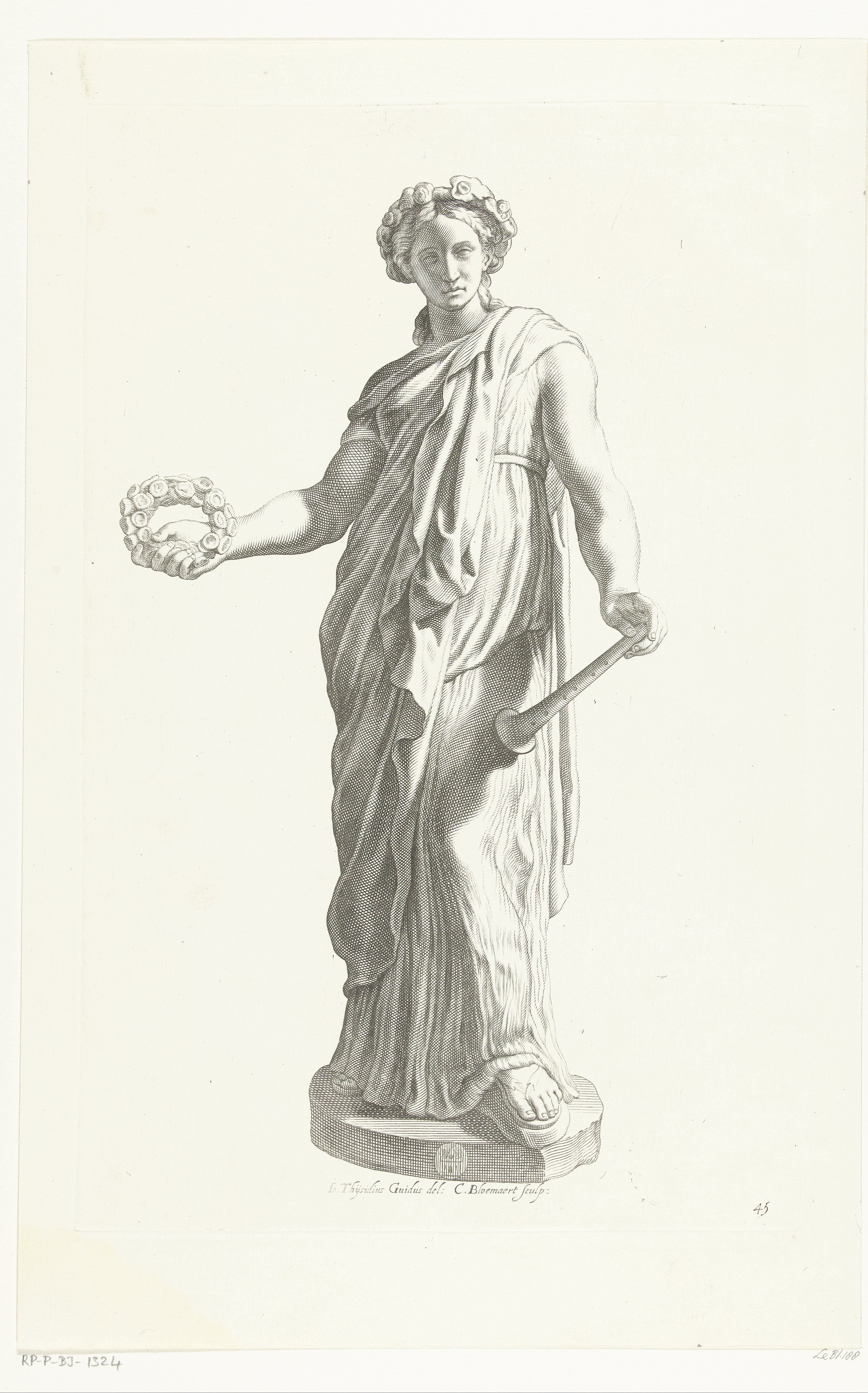Flora by Cornelis Bloemaert (II)