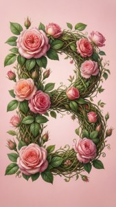 Floral B Rose