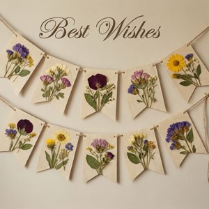 Floral Best Wishes Banner