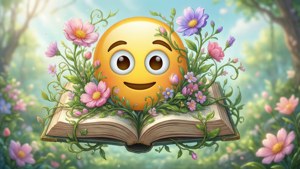 Floral Book Emoji
