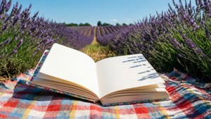 Floral Book in Lavender