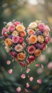 Floral Broken Heart