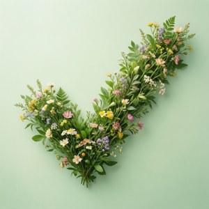 Floral Checkmark