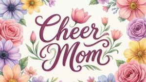 Floral Cheer Mom