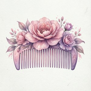 Floral Comb Pastel