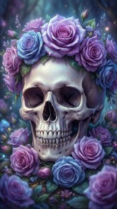 Floral Crown Skull