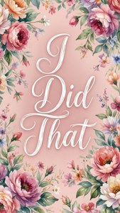 Floral Cursive Note