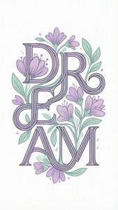 Floral Dream Typography